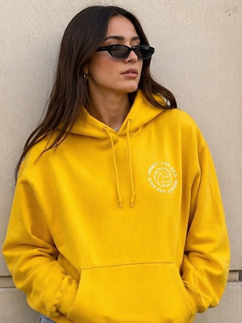 Sporty & Rich Yellow Hoodie